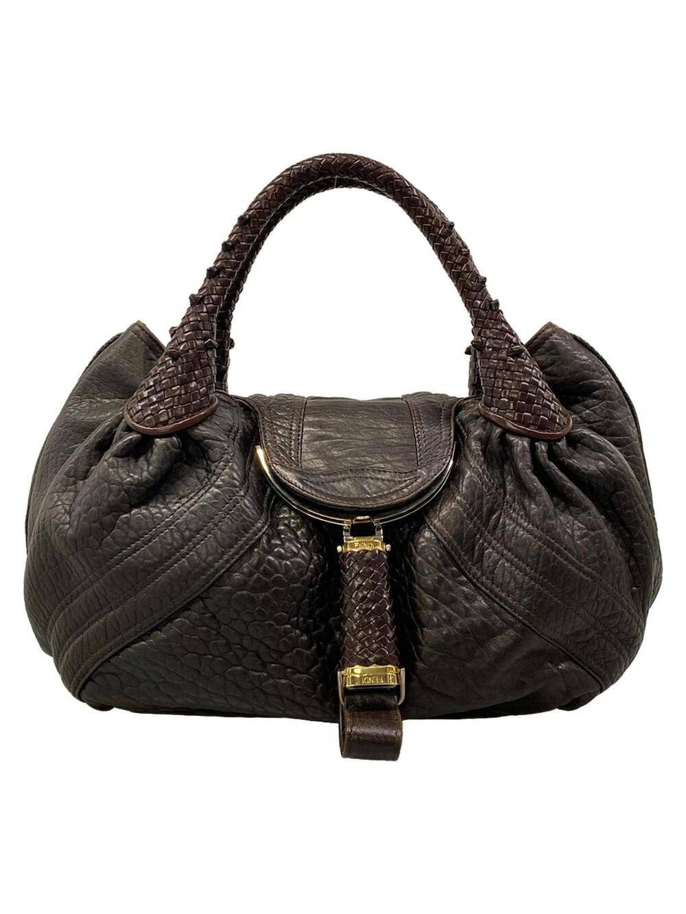 Fendi Spy Bag Dark Brown Leather #347043F10B